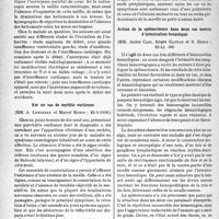 2659 - Page 2522 - Partie scientifique. L’actualité scientifique. Les Sociétés Savantes. Paris. Société médicale des hôpitaux de Paris. Anévrysme du ventricule gauche apparu six semaines après un infarctus du myocarde, (29-4-1938) / Sur un cas de myélite ourlienne, (25-3-1938) / Action de la splénectomie dans deux cas mortels d’intoxication benzolique, (25-19-38)
