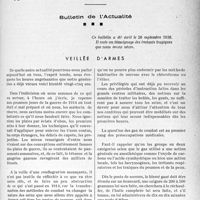 2666 - Page 2529 - Partie professionnelle, Hygiène, Assistance, Mutualité, Intérêts corporatifs, Variétés. Bulletin de l’Actualité. Veillée d’armes [Dr Raphaël Massart]