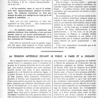 2675 - Page 2538 - Partie professionnelle, Hygiène, Assistance, Mutualité, Intérêts corporatifs, Variétés. La médecine professionnelle et sociale à l’étranger, par le Docteur Fernand Decourt. Le contrôle des malades et le secret professionnel dans l’assurance-maladie / La tension artérielle devant le public à Paris et à Chicago [Dr Pierre Labignette]
