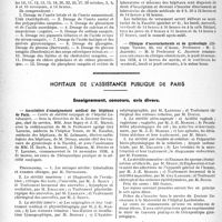 2683 - Page 2546 - Partie professionnelle, Hygiène, Assistance, Mutualité, Intérêts corporatifs, Variétés. Faculté de médecine de Paris. Enseignement et actes de la Faculté / Hôpitaux de l'assistance publique de Paris. Enseignement, concours, avis divers / Association d’enseignement médical des hôpitaux de Paris