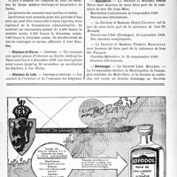 2704 - Page XI-2567 - Dernières nouvelles. Hospices civils de Toulon / Hôpitaux de Nîmes / Hôpitaux de Lille / Fiançailles / Naissances / Nécrologie [Drs Léon Molines, Henri Nocton, Bompart, Paul Gérard, Bellin du Coteau, Duval]