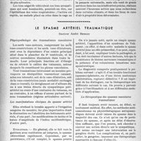 2721 - Page 2584 - Partie scientifique. Travaux originaux. L’aéro-ionisation négative artificielle en thérapeutique, par le Docteur André Dénier. Les surprises du tétanos chirurgical, d’après les travaux du Professeur E Aubertin et ceux du Docteur Dejou. Souvent le praticien hésite devant la sérothérapie, en raison d’accidents sériques possibles : comment les éviter [G. Fischer] / Le spasme artériel traumatique, Docteur André Benoit