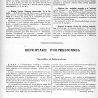 2751 - Page 2614 - Partie professionnelle, Hygiène, Assistance, Mutualité, Intérêts corporatifs, Variétés. Faculté de médecine de Paris. Enseignement et actes de la Faculté / Reportage professionnel. Nouvelles et Informations. U. R. S. S