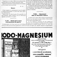 2760 - Page LXVII-2623 - Correspondance. Questions médico-militaires. Cessation des obligations militaires / Promotion au grade de médecin-capitaine / Droits de la veuve d’un pensionné de guerre / Classement dans la deuxième réserve