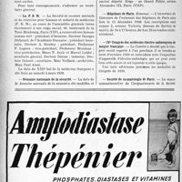 2769 - Page 2632-VIII - Dernières nouvelles. Prix de la Société de médecine de Paris / La F. E. M / Semaine nationale de la sécurité / Hôpitaux de Paris / IVe Congrès des médecins électro-radiologistes de langue français / Société de stomatologie de Paris