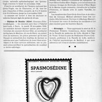 2770 - Page IX-2633 - Dernières nouvelles. Société de stomatologie de Paris / Hospice national des Quinze-Vingts / Hôpitaux de Moulins (Allier) / Mariages / Nécrologie [Professeur Frédéric Combemale]