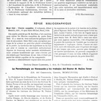 2813 - Page 2676 - Partie professionnelle, Hygiène, Assistance, Mutualité, Intérêts corporatifs, Variétés. Le bol de lait [Dr E. Hautefeuille]. Ratproofing, par le Docteur J. Bohec / Revue bibliographique. Oeuvres complètes par René Ghil, Albert Messein, édit, Paris, 1938 [J. Noir] / La Parasitologla en Venezuela y los trabajos del Doctor M. Nunez Tovar, par Docteur Diego Carbonel (Lit. Del Commercio, Caracas)