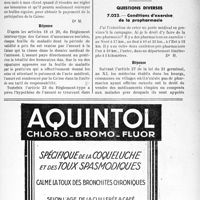 2824 - Page LXIII-2687 - Correspondance. Assurances sociales. Cas de l’assuré social qui ne peut payer les actes médicaux / Questions diverses. Conditions d’exercice de la pro pharmacie