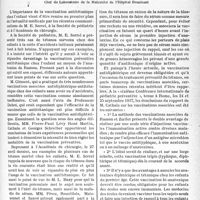 2848 - Page 2711 - Partie scientifique. Travaux originaux. A propos de la vaccination antitétanique, par Pierre Labignette [P. Lacroix] / L’ictère des jeunes mariées / Traitements nouveaux de la thrombo-angéite oblitérante