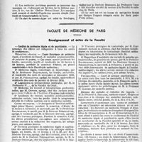 2869 - Page 2732 - Partie professionnelle, Hygiène, Assistance, Mutualité, Intérêts corporatifs, Variétés. La défense passive, Une conférence du Professeur Tanon (avec démonstrations pratiques). Sur les Masques à gaz et les Abris de secours [P. Lacroix] / Faculté de médecine de Paris. Enseignement et actes de la Faculté