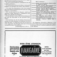 2873 - Page 2736-XLIV - A travers l’officiel. Syndicat des Médecins de la Seine et des communes limitrophes. Meeting médical de protestation / Ligue médicale de défense professionnelle. Le Sou Médical