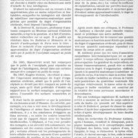 2893 - Page 2756 - Propos du jour. La comparaison du degré de supériorité intellectuelle des diverses espèces de mammifères. Expression positive du degré d’organisation cérébrale [J. Noir]