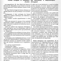 2913 - Page 2776 - Partie scientifique. L'actualité scientifique. Les Congrès. XLVIIe Congrès de chirurgie (Suite). Formes cliniques et traitement des septicémies à staphylocoques d'ordre chirurgical [Raphaël Massart]