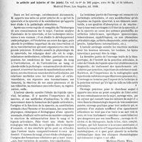 2915 - Page 2778 - Partie scientifique. L'actualité scientifique. Les Congrès. La membrane et le liquide synovial, David H. Kling [Mathieu-pierre Weil]