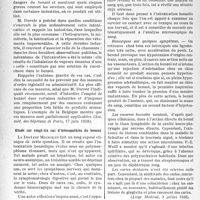 2925 - Page 2788 - Partie professionnelle, Hygiène, Assistance, Mutualité, Intérêts corporatifs, Variétés. L’actualité professionnelle. La Presse et les Sociétés. Étude clinique et hématologique de neuf cas d’intoxication professionnelle par le benzol [(Soc. méd. des hôpitaux de Paris, 17 juin 1938)] / Étude sur vingt-six cas d’hémopathies du benzol [(Liège Médical, 3 juillet 1938)]
