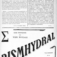 2936 - Page LIX-2799 - A travers l’officiel. Réponses d'un ministre à la question d'un parlementaire. Limite d’âge des inspecteurs d’hygiène / Traitement de certaines céphalalgies et de l’épilepsie par les solutions hypertoniques