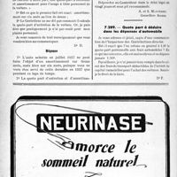2939 - Page 2802-LXII - Correspondance. Fiscalité. Amortissement du prix d'une automobile / Quote part à déduire dans les dépenses d’automobile