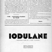 2941 - Page 2804-LXIV - Correspondance. Accidents. Le lumbago est-il un accident du travail ? / Contestation d’accident du travail