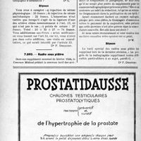 2947 - Page 2810-LXX - Correspondance. Application du tarif des accidents du travail. On peut cumuler plusieurs « actes médicaux » / Radio sous plâtre