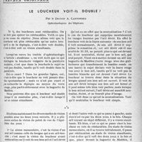 2962 - Page 2823 - Partie scientifique. Travaux originaux. Le loucheur voit-il double ?, par le Docteur A. Cantonnet