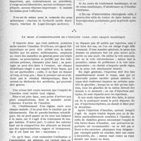 2969 - Page 2830 - Partie scientifique. Travaux originaux. Ce que pratiquement le médecin doit savoir.. de l’utilisation de l’Insuline, comme traitement du fond du diabète, d’après le Professeur F. Rathery. Sur quels éléments se baser pour mettre en oeuvre la cure insulinique / Le mode d’administration de l’insuline varie avec chaque diabétique [G. Fischer]