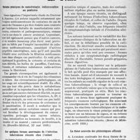 2974 - Page 2835 - Partie scientifique. L’actualité scientifique. La Presse. Notions pratiques de cancérologie, indispensables au praticien [(Bruxelles-Médical, 22 mai 1938)] / Sur quelques formes anormales de l’infection tuberculeuse récente chez l’enfant [(Revue de Médecine, avril 1938)] / La thèse nouvelle des phtisiologues officiels [(Le Progrès Médical, 9 juillet 1938)]