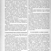 2975 - Page 2836 - Partie scientifique. L’actualité scientifique. La Presse. La thèse nouvelle des phtisiologues officiels [(Le Progrès Médical, 9 juillet 1938)] / L’histaminothérapie dans les douleurs rhumatismales [(Bruxelles-Médical, 14 août 1938)] / Les para-typhoides en pratique journalière [(Rev. Méd. français, mai 1938)]