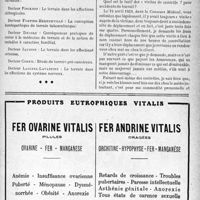 3022 - Page IX-2881 - A travers l’officiel. Société médicale des praticiens / Correspondance. Application des tarifs d'honoraires. Accidents du Travail. A propos de la visite dite « de «contrôle »
