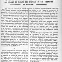 3024 - Page 2883 - Propos du jour. A propos du centenaire de la mort de Broussais un exemple de faillite des systèmes et des doctrines en médecine [J. Noir]