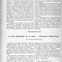 3031 - Page 2890 - Partie scientifique. Travaux originaux. Réflexions sur le syndrome entéro-rénal, par Étienne Boltanski / Le rôle biologique de la peau — Utilisation thérapeutique, par le Docteur René Roques
