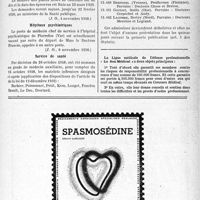3082 - Page XIII-2939 - A travers l’officiel. Assistance publique / Hôpitaux psychiatriques / Service de santé / Ligue médicale de défense professionnelle. Le Sou Médical