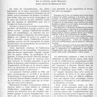 3093 - Page 2950 - Partie scientifique. Travaux originaux. L’infiltration du sympathique pelvien par la méthode du Docteur Henriet en pratique obstétricale journalière, par le Docteur André Marguet