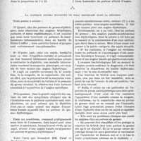 3097 - Page 2954 - Partie scientifique. Travaux originaux. La clinique au gout du jour. La possibilité d’angines banales chez les porteurs de germes diphtériques, D’après MM. J. Paraf et P. Boulenger. Le laboratoire et le grand embarras du médecin / La clinique jouera toujours un rôle important dans la décision