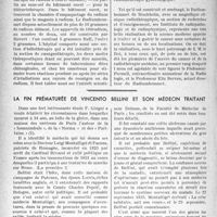 3121 - Page 2978 - Partie professionnelle, Hygiène, Assistance, Mutualité, Intérêts corporatifs, Variétés. L'actualité professionnelle. La lutte anticancéreuse en Suède. Inauguration du nouveau radiumhemmet, de stockholm / La fin prématurée de Vincento Bellini et son médecin traitant