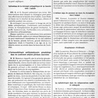 3173 - Page 3028 - Partie scientifique. L'actualité scientifique. Les Sociétés Savantes. Toulouse. Société de médecine. Diverticulose intestinale / Indications de la chirurgie orthopédique de la hanche chez l’adulte / L’hormonothérapie antéhypophysaire gonadotrope dans les syndromes adiposo génitaux masculins / Luxation traumatique du cristallin cataracté / L’oedème aigu du poumon au cours du rhumatisme chez l’enfant / Exophtalmie récidivante / La radiothérapie dans les inflammations aiguës et subaiguë? [Dr J. -P, Tourneux]
