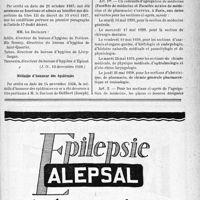 3216 - Page XI-3071 - A travers l’officiel. Inspection départementale d’hygiène / Médaille d’honneur des épidémies / Enseignement de la médecine