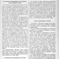 3234 - Page 3089 - Partie scientifique. L'actualité scientifique. La Presse. Sur la néphrite rhumatismale et son traitement par le salicylate de soude [(Paris Médical, 27 août 1938)] / Le traitement du décollement de la rétine [(L’Orientation Médicale, juin 1938)] / Arthrite rhumatismale et fracture [(Gaz. Hebd. Sc. Méd. de Bordeaux, 7 août 1938)]