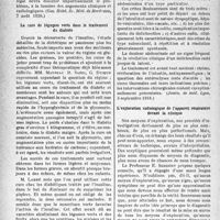 3235 - Page 3090 - Partie scientifique. L'actualité scientifique. La Presse. Arthrite rhumatismale et fracture [(Gaz. Hebd. Sc. Méd. de Bordeaux, 7 août 1938)] / La cure de légumes verts dans le traitement du diabète [(Paris-Médical, 2 juillet 1938)] / Dolichocôlon et crises douloureuses abdominales [(Jonrn. de méd. Lyon, 5 septembre 1918)] / L’exploration radiologique de l’appareil respiratoire devant la clinique [(L’Union Méd. du Canada, septembre 1938)]