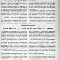 3244 - Page 3099 - Partie professionnelle, Hygiène, Assistance, Mutualité, Intérêts corporatifs, Variétés. Bulletin de l'actualité. Reparlons-en néanmoins / Effort financier en faveur de la protection de l’enfance