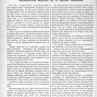 3255 - Page 3110 - Partie professionnelle, Hygiène, Assistance, Mutualité, Intérêts corporatifs, Variétés. Suggestions médicales. Organisation médicale de la région parisienne