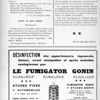 3283 - Page 3138-XIV - A travers l’officiel. Médecins-conseils du ministère de l’Hygiène / Service de santé militaire / Concours pour l’emploi d’infirmières stagiaires des hôpitaux militaires