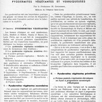 3286 - Page 3141 - Partie scientifique. Travaux originaux. Pyodermites végétantes et verruqueuses, par le Professeur H. Gougerot. 1er Groupe : Pyodermites végétantes