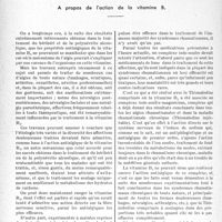 3309 - Page 3164 - Partie scientifique. L'actualité scientifique. Thérapeutique. A propos de l’action de la vitamine B1 [J Vergennes]