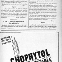 3332 - Page LXIII-3187 - Correspondance. Application du tarif des accidents du travail. Radioscopie du cou-de-pied / Frais de déplacement des spécialistes