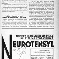 3336 - Page LXVII-3191 - Correspondance. Accidents. Accidents du travail. Récidive de tétanos / Accident survenu au cours de gymnastique d’une école