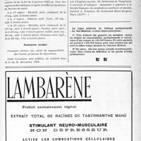 3350 - Page XIII-3205 - A travers l’officiel. Avis de concours pour le recrutement d’inspecteurs départementaux d’hygiène / Service de santé militaire / Assurances sociales / Quand le médecin fait des conférences