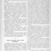 3357 - Page 3212 - Partie scientifique. Travaux originaux. L'évolution du psychisme chez l'enfant et l’adolescent. I. — Évolution intellectuelle, par le Docteur Laufer. 12 à 18 ans. Intérêts abstraits complexes / Quelques observations visant les limites pathologiques