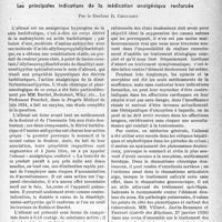 3376 - Page 3231 - Partie scientifique. L’actualité scientifique. Thérapeutique. Les principales indications de la médication analgésique renforcée, par le Docteur R. Chausset