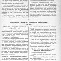 3390 - Page 3245 - Partie professionnelle, Hygiène, Assistance, Mutualité, Intérêts corporatifs, Variétés. La défense passive des agglomérations rurales. I, Instruction pour la protection contre les attaques aériennes des agglomérations rurales / II, Premiers soins à donner aux victimes d'un bombardement par gaz