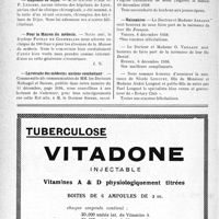 3417 - Page 3272-XII - Dernières nouvelles. Banquet de la Société médicale du XIIIe ;arrondissement de Paris / Hôpitaux de Dijon / Pour la Maison du médecin / La retraite des médecins anciens combattant / Mariage / Naissances